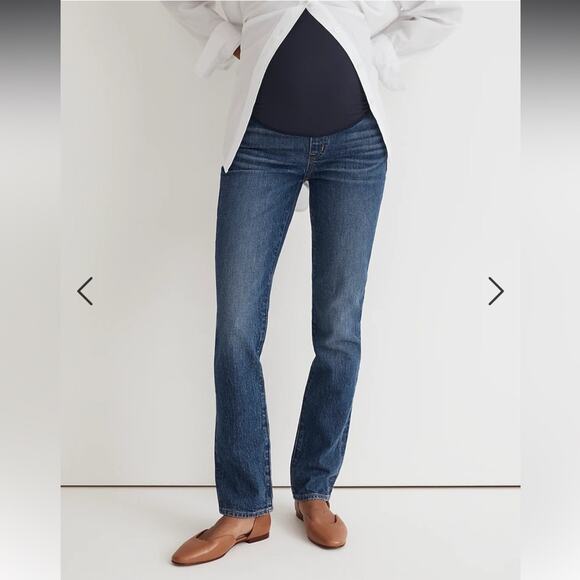 Madewell The Maternity Over-the-Belly Perfect Vintage Jean in Decatur Wash NM295 - Picture 1 of 10